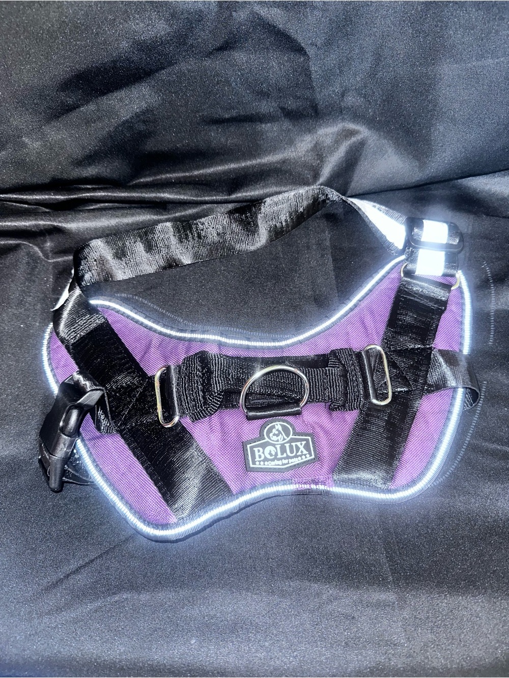 Purple No-Pull Dog Harness with Reflective Trim- New without tags